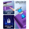 AICase Biometric Fingerprint Storage Box, Portable Cash Jewelry Security Lock