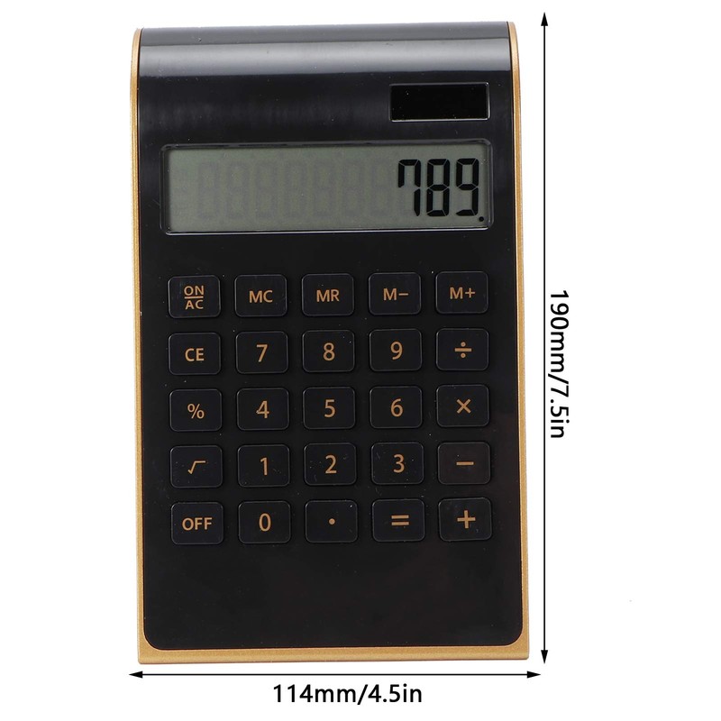 Omabeta LCD Display Desk Calculators Plastic 10 Digits Ergonomic Solar