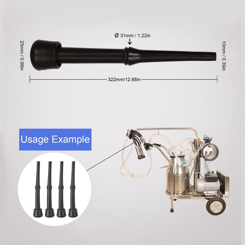 4PCS DDL Milking Machine Liners Rubber Liners Accessories for Cow