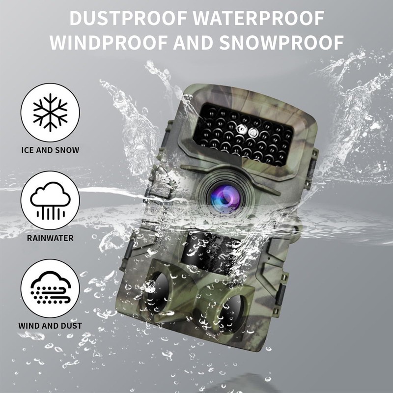 OBEST Wildlife Camera, Video Wildlife Camera, Night Vision, 0.2s Trigger