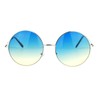 Hippie Retro Groovy Gradient Oversize Circle Lens Round Lennon Sunglasses