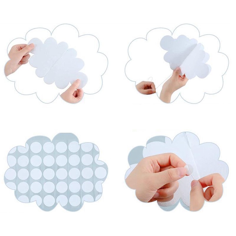 16 Pack 3D Cloud Ceiling Decorations - Hanging for Ceiling