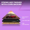 1 x Triangle Coaster - Red Pick Up Truck Sunset