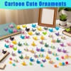 IETWATE 72PCS Mini Figures Axolotl Toy, Glitter Mini Resin Animals,