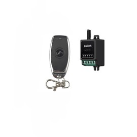 433 MHz RF Module DC 5-48 V Wireless Remote Control Switch 12 V Dry Contact Switch Relay Output 12 V Mini Relay RF Wireless Switch for Door Light (1 Transmitter)