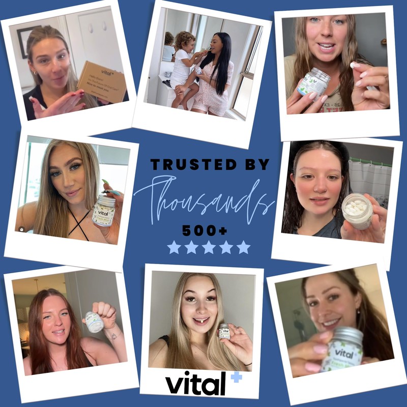 Vital Toothpaste Tabs with 7% Nano-Hydroxyapatite | Naturally Whitens +