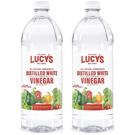 Lucy's Family Owned - Natural Distilled White Vinegar, 32 oz. bottle (Pack of 2) - 5% Acidity