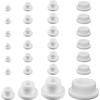 24 Pcs Bathtub Jet Covers White Silicone Hole Bathtub Plug