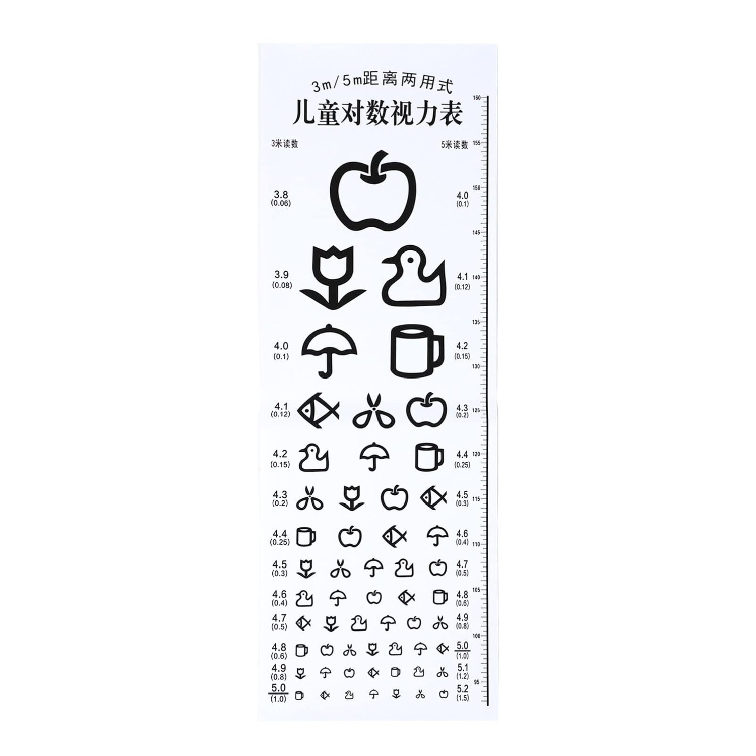 Mipcase TV Board Vision Test for Children: Vision Test Board Cartoon ...