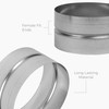 HVAC OV Galvanized Metal Duct Connector - 12 Inch Fit