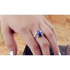 925 Silver Plated Cubic Zirconia Blue Stone Vampire Diaries Elena's