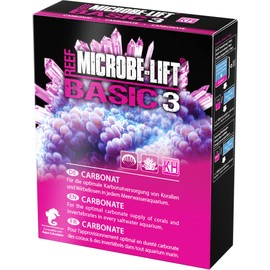 Microbe-Lift Basic 3 Carbonate - 500 g - High Purity Carbonate Additive (KH), Essential for Coral Supply, Growth and Water Quality in Saltwater Aquariums