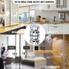 Bathroom Shower Door Handle, Aluminium Alloy Single Glass Door Knob,