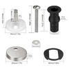 2pcs Quick Release Toilet Seat Fixings for Top Pin Type