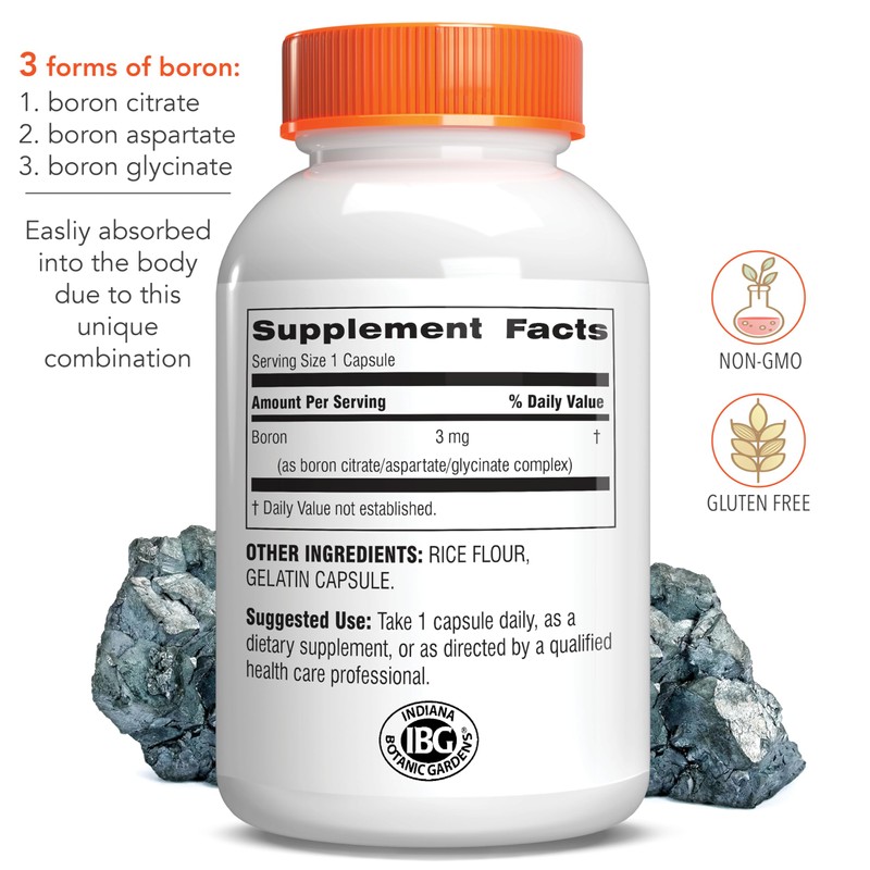 Botanic Choice Super Boron Complex (3mg) - Promotes Bone &