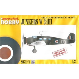Special-hobby sH72271 junkers w-34Hi rAF senteur hack plane