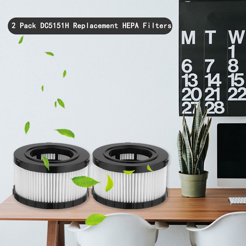 4 Pack DC5151H HEPA Filter Replacement Fit for DEWALT DC5151H