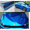 DIYAH High Gloss Blue Chrome Mirror Vinyl Car Wrap Sticker