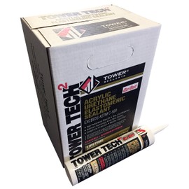 Tower Sealants TS-00215 10.1 fl-Ounce Tower Tech 2 Acrylic Urethane Sealant, White - Pack of 12