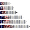 White Water Archery Non-Laminated Metallic USA Flag Arrow Wraps 15