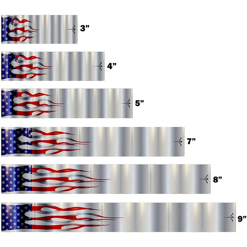 White Water Archery Non-Laminated Metallic USA Flag Arrow Wraps 15
