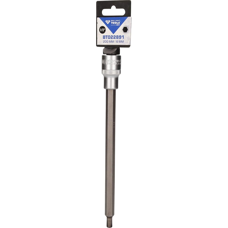 BRILLIANT TOOLS BT022891 1/2 Inch Hex Socket Bit Socket, 200