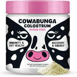 SonoHealth Cowabunga Colostrum - Premium, Pure & Unaltered Colostrum Powder Supplement - for Immune Support, Gut Health, Muscle Recovery & Wellness - Kosher & Halal Certified
