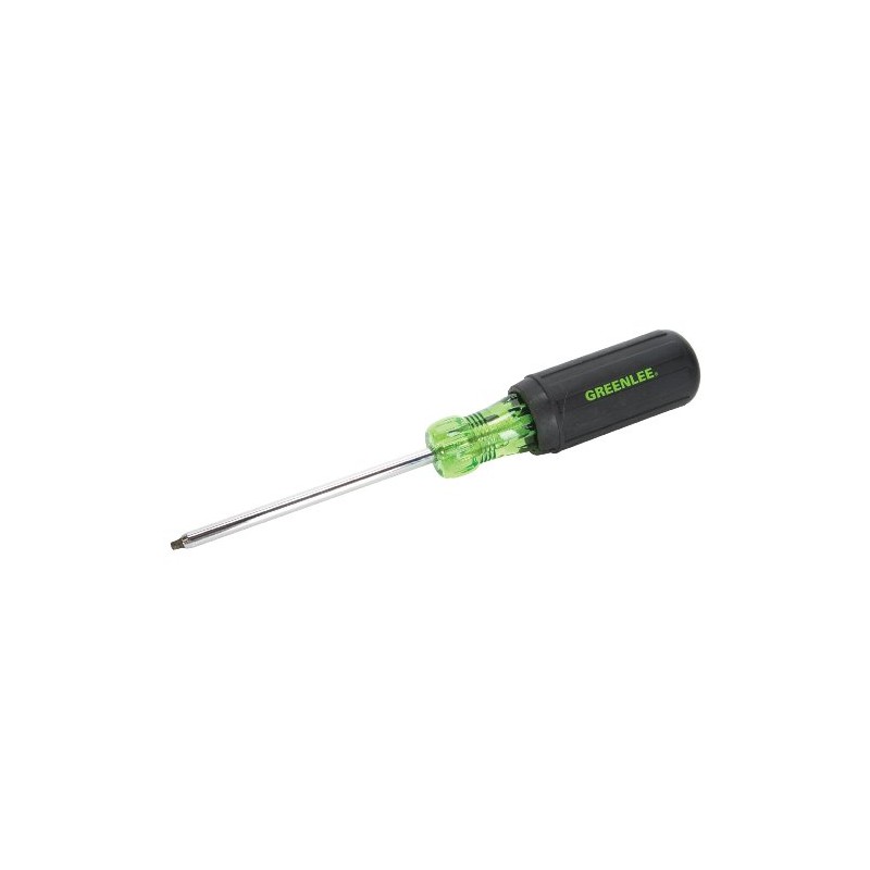 Greenlee 0353-22C Screwdriver with Soft Ergo Grip, Square-Recess Tip, #1