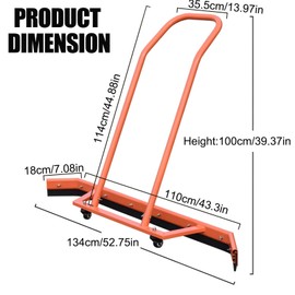 Vaolvpant Sport Tennis Court Squeegee Court Squeegee Aluminum Alloy Orange Rain Shuttle for Sports Court Water Wiper Device Water Remover Stadium Dust Collector Wiper