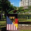 Germany USA Friendship Garden Flag,18×12 inch German Decor,Heavy Duty Double
