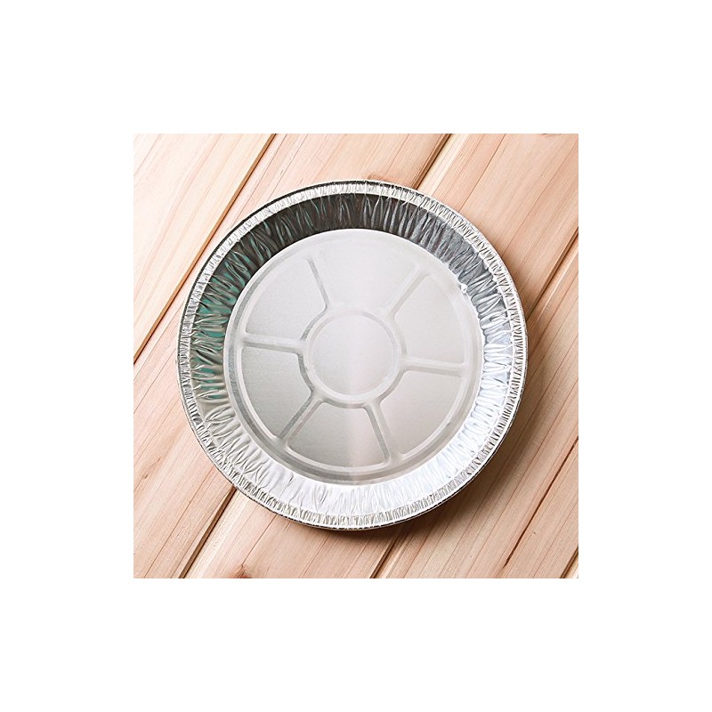 Disposable Paper Plates, Aluminum Plates, Pack of 10, 9.1 inches