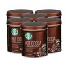 Starbucks Hot Cocoa Mix Tin, Double Chocolate, 7 OZ (6pack)
