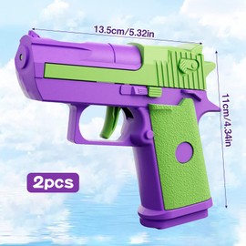 Pack of 2 Water Guns for Children, Mini Water Guns, Water Gun with Long Range, Premium Water Gun Set, for Sports, Pools, Beaches and Outdoor Water Fights