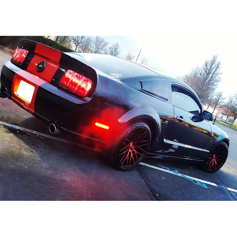 iJDMTOY OE-Red Lens Red Full LED Rear Side Marker Light