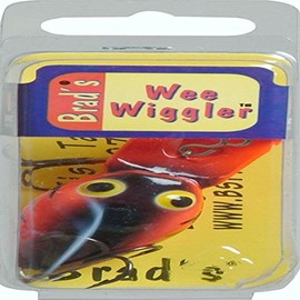 Brad's Killer Fishing Gear Wee Wiggler Red and Black Fishing Lure