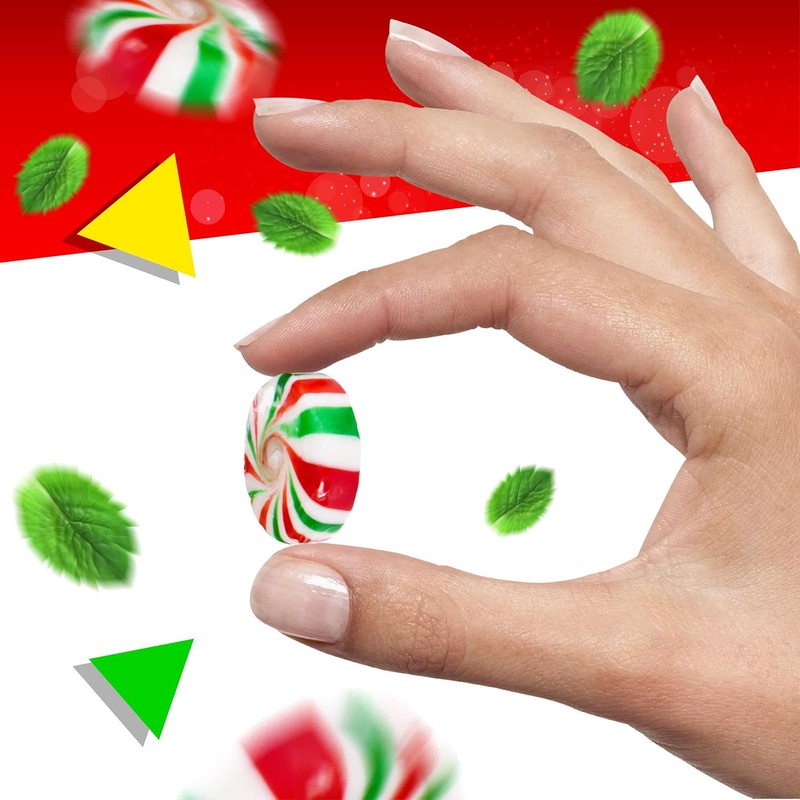 Peppermint Starlight Mints |1 Pound Bag - Approx. 75 Count