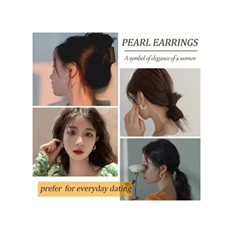 Aretes para Mujer;Joyeria 44 Pares Aretes De Oro Para Mujer