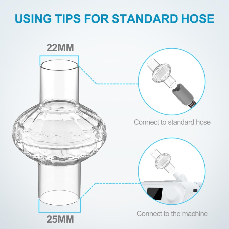 Pack of 9 Cpap Inline Filter, Viral Inline Output Filter,