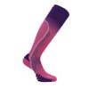 Eurosock Womens Ski Silver Supreme 2-Pack Pink/Purple Small