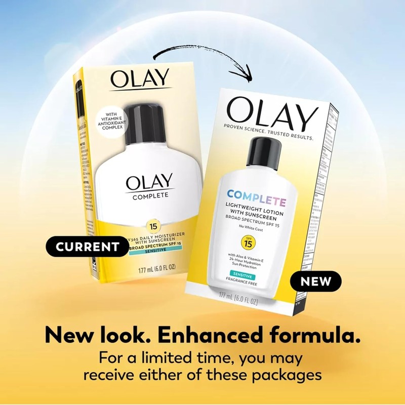 Olay Complete All Day Moisturizer SPF 15 Sensitive 4 oz