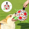 Dog Football Toys Dog Balls with Straps Interactive Dog Toys