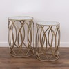 Rutledge & King Gold Side Table - Nesting Tables -