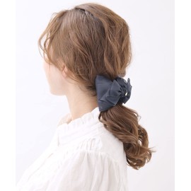 VingTAINE H-620-NY Center Ribbon Hair Claw Hair Accessories, Navy