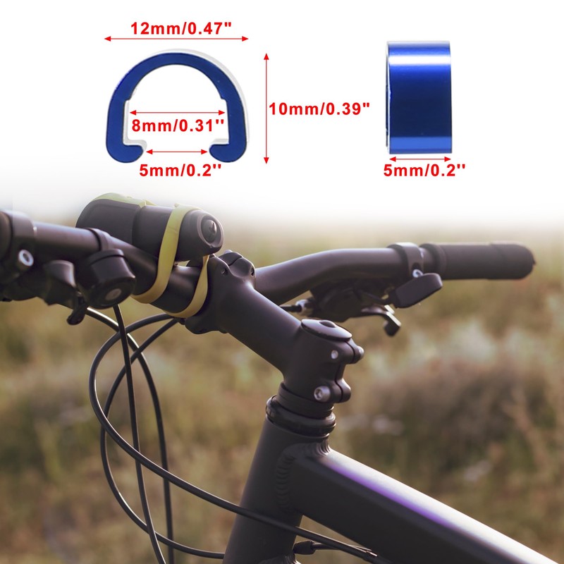 X AUTOHAUX 20pcs Bike Brake Cable Clip C Style Clamp