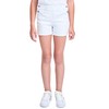 YMI Jeans Girls Bib Cuffed Shortalls, K White Rips, S