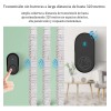 Timbre Inalámbrico Impermeable Con Luz Led 1 Transmiso 1 Rec