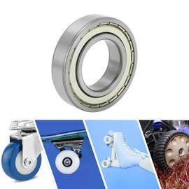 ACROPIX 6209ZZ Deep Groove Ball Bearings P0 45x85x19mm Lubricated Bearings Double Metal Seal Silver Tone Scooter Skateboard Wheel
