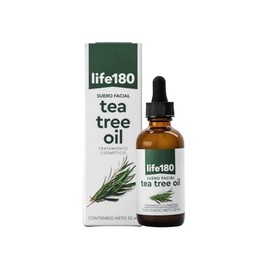 Serum de Tea Tree, Suero Facial Life180 de 50ml, Control de Grasa y Acné con efecto hidratante para todo tipo de piel