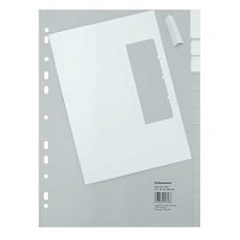 Soennecken Index 1517 DIN A4 Blank Full Height 20 Sheets Polypropylene Grey