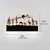 OIUNWLC Wall Sconce LED Wall lamp (Sunset Deer)